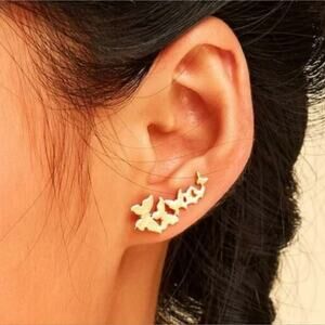 ♡Sarah♡ Butterfly Crawler Earrings